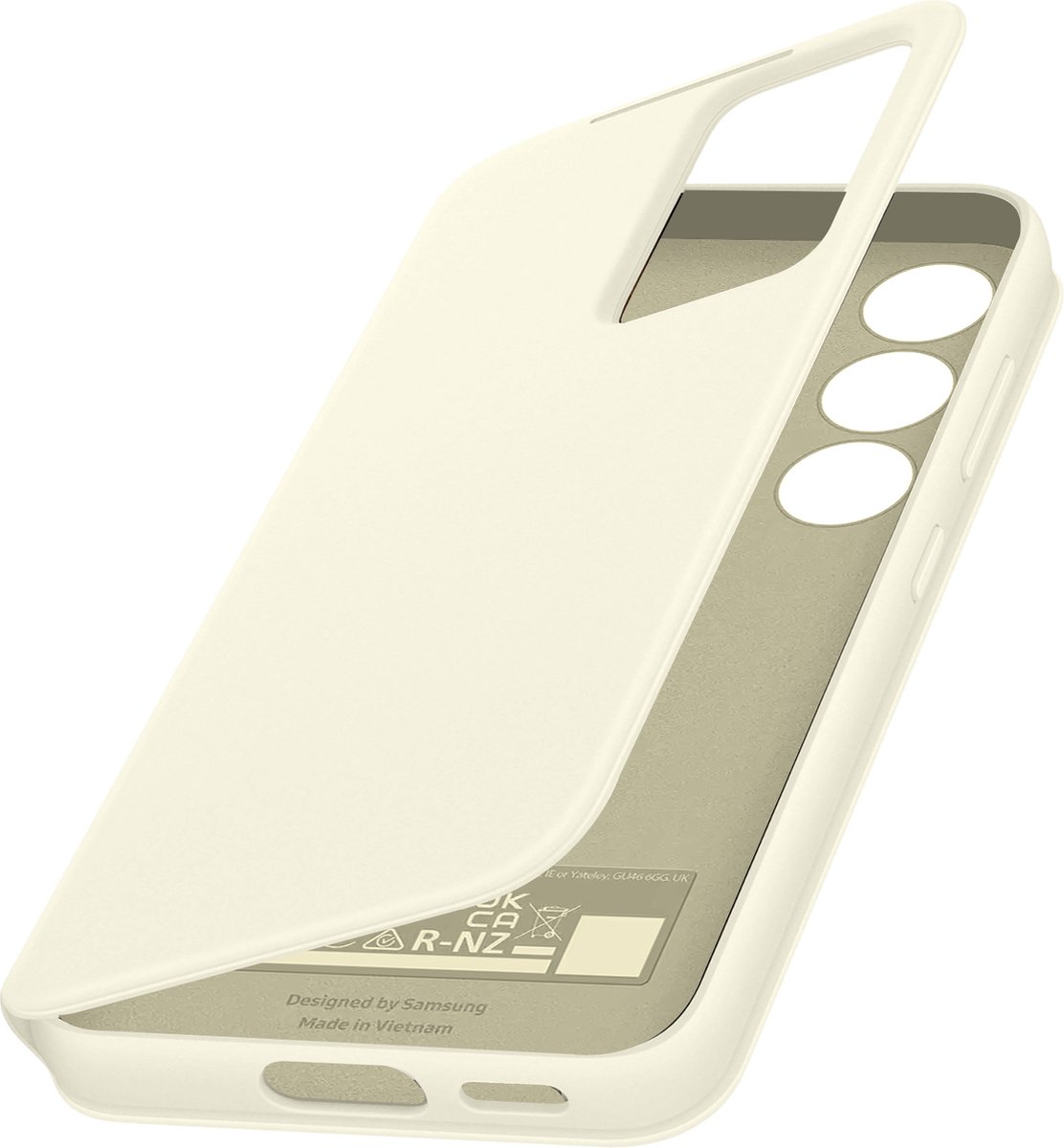 Samsung Smart View portemonneehoesje Galaxy S23 Plus – Crème