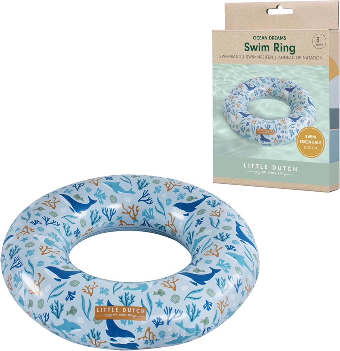 Little Dutch Ocean Dreams Zwemring Blauw 50cm