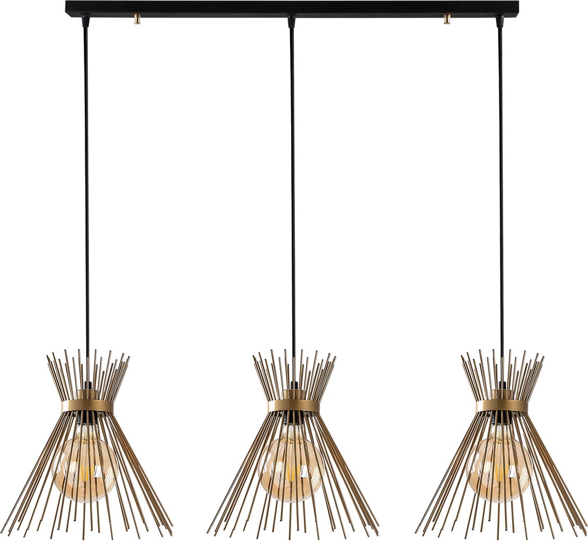 Asir – Kroonluchter – Zwart – 104 x 34 x 129 cm