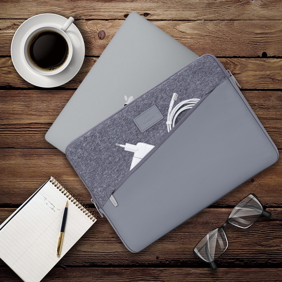 Rivacase | Laptophoesje | 13,3 inch | Grijs