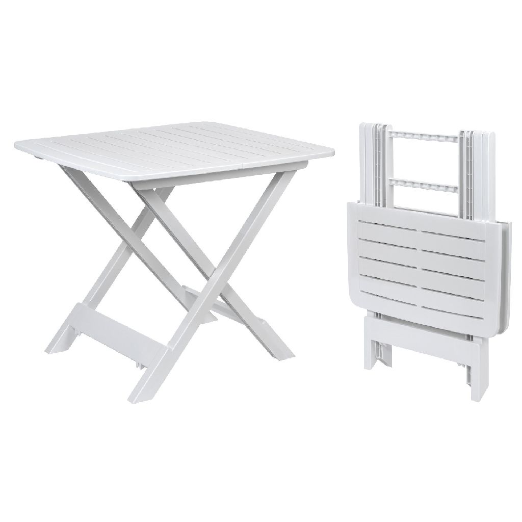 Campingtafel | Vouwbaar | Wit 80x60cm