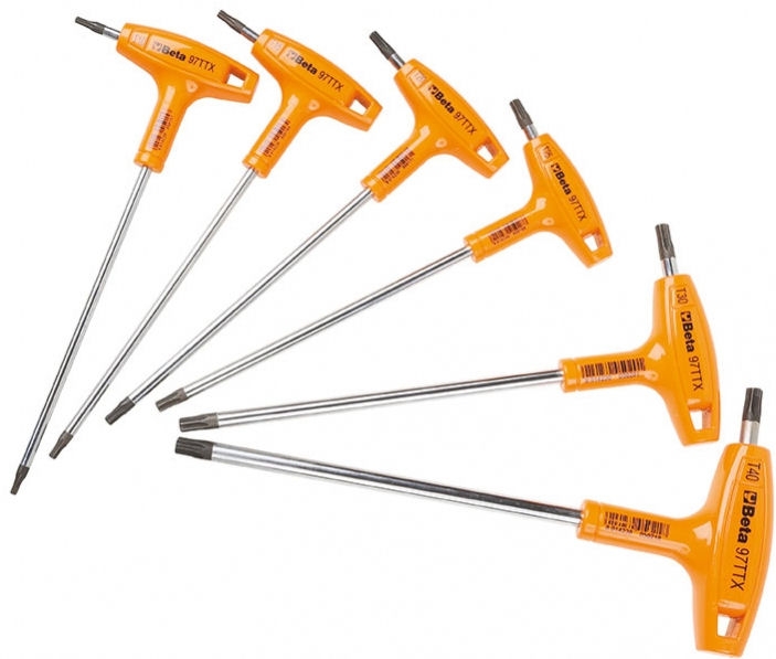 Beta Tools | Torx-stiftsleutelset | 6-delig, T10–T40