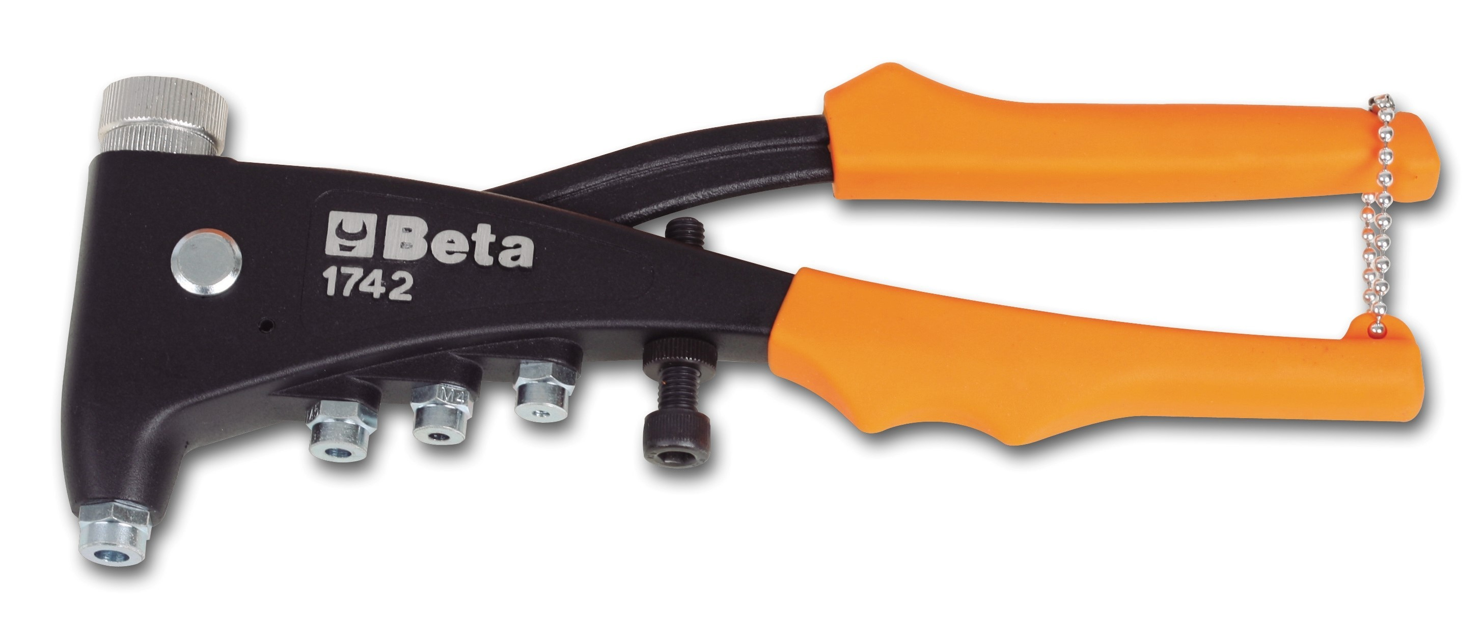 Beta Tools 1742 | Blindklinktang | Inclusief verwisselbare mondstukken M3, M4, M5, M6