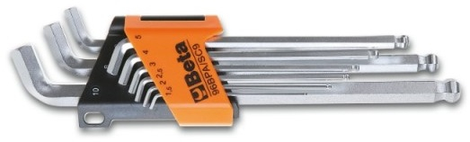 Beta Tools | Inbussleutelset | 9-delig met kogelkop 110°