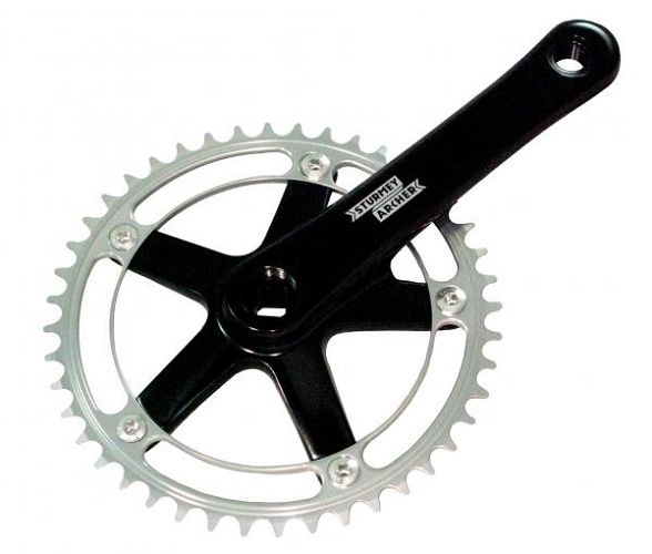 Sturmey Archer | Crankstel FCT64 | 44T | 170mm Crankarm | Zwart/Zilver