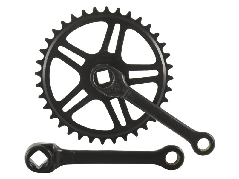 Vinty | Crankstel | 36T | 1/8 inch | 130 mm | Zwart