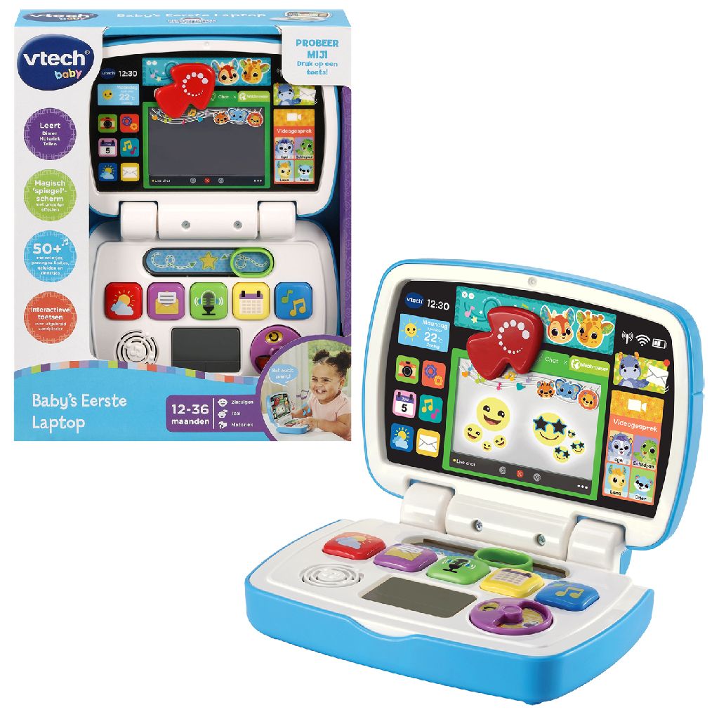 Vtech | Baby's Eerste Laptop | Educatief Speelgoed voor Baby's