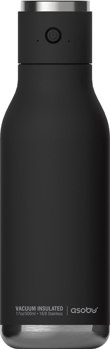 Asobu | Draadloze fles | 0,5 L | Zwart