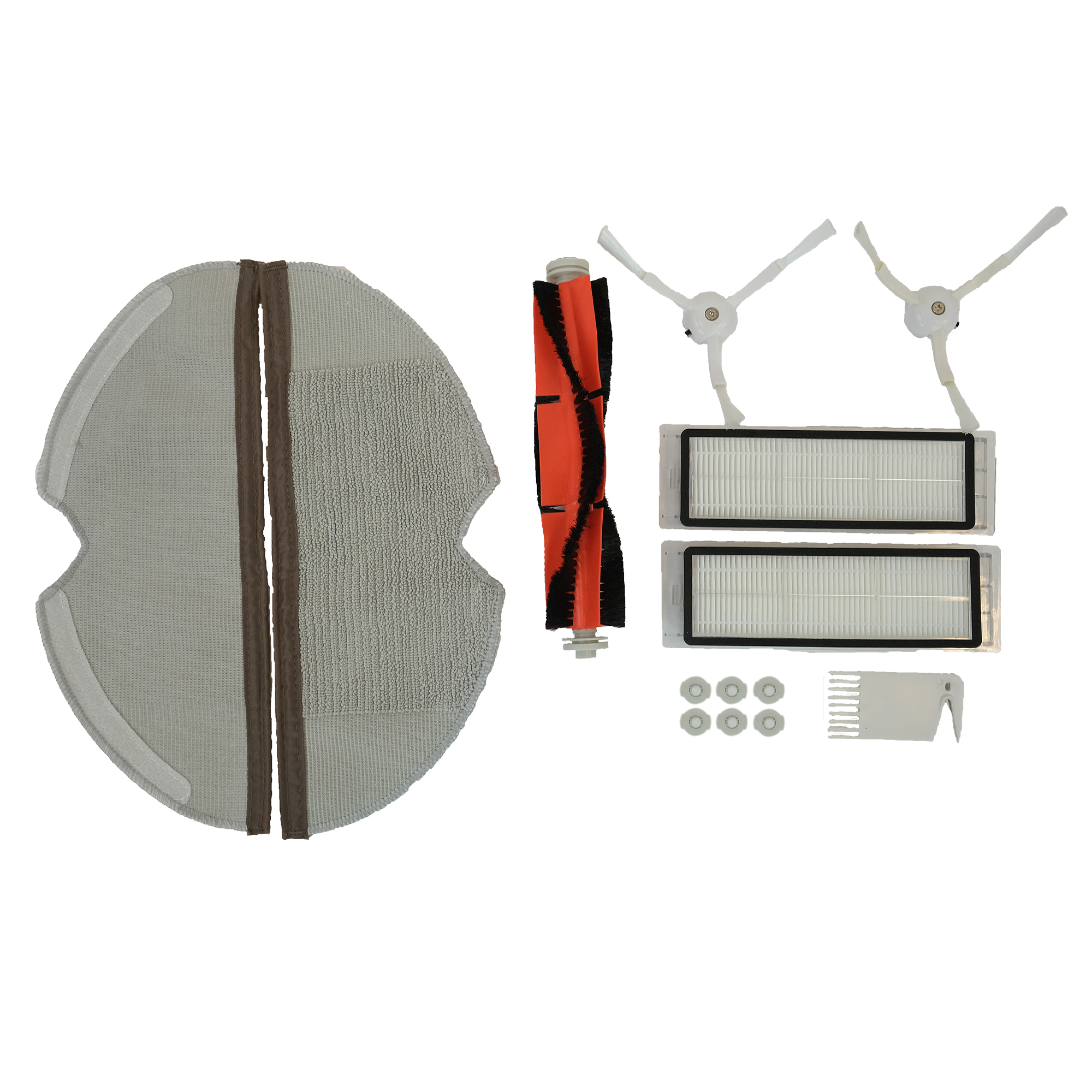 Xiaomi Roborock S4, S5, S6 Max | Onderhoudsset | 2x HEPA-filters, 2x hoekborstels, 2x dweilpads