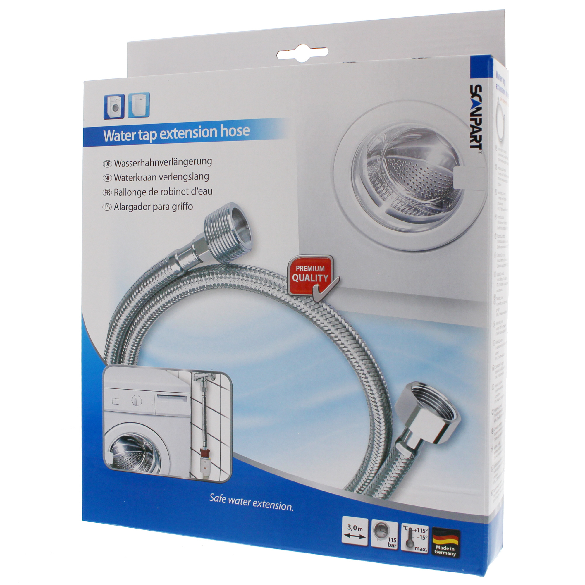 SCANPART | Waterkraan Verlengslang | KTW-A 3,0 m