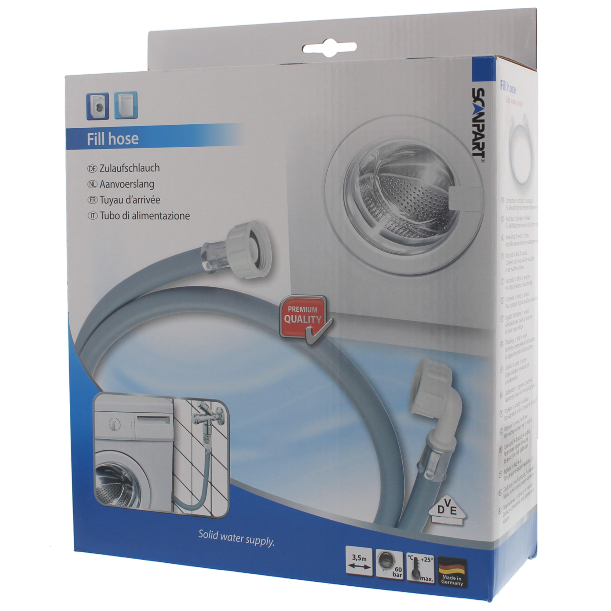 SCANPART | Aanvoerslang | 60 bar | 3,5m