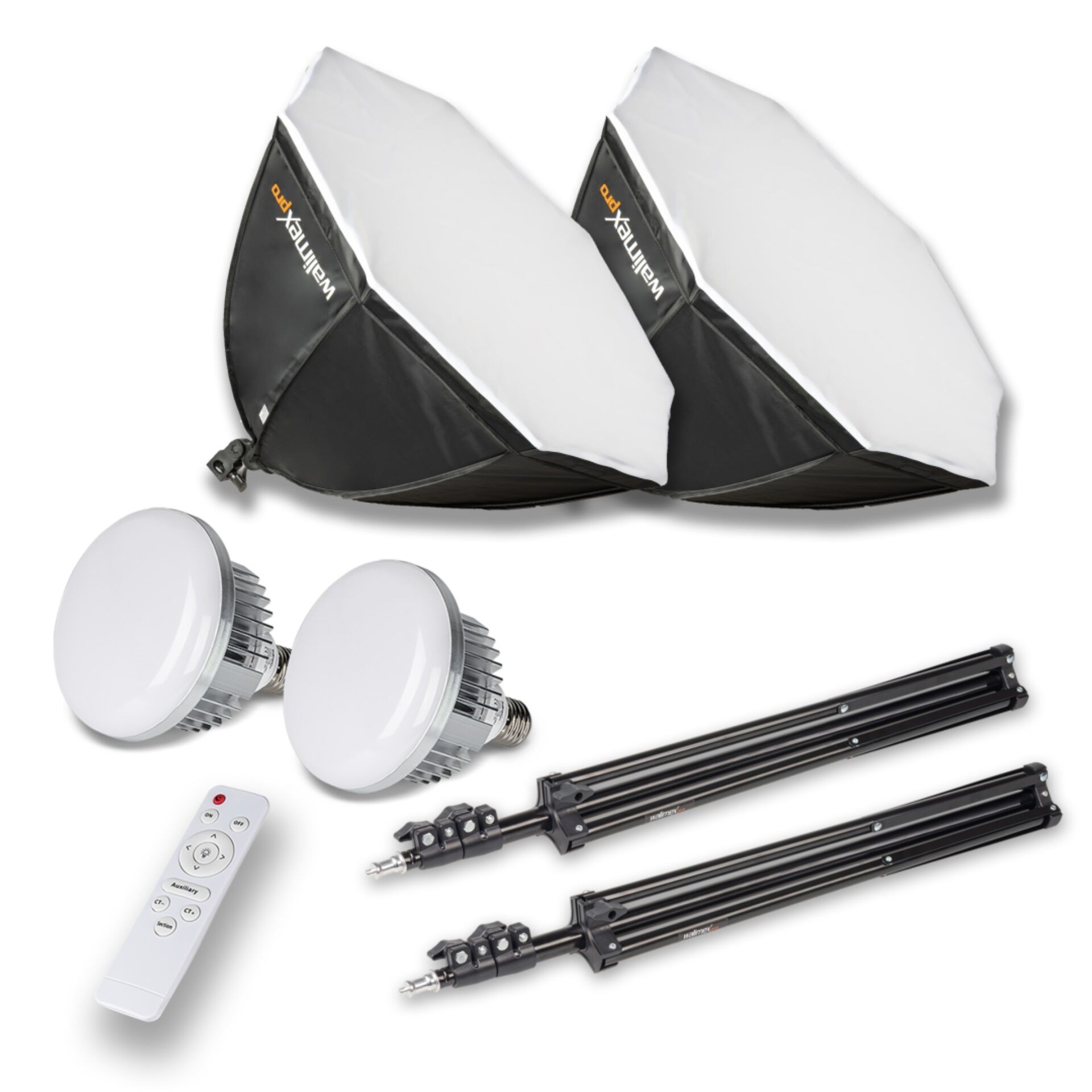 Walimex pro | LED 60 W Octagon | Bi-color kit | Ø 65 cm