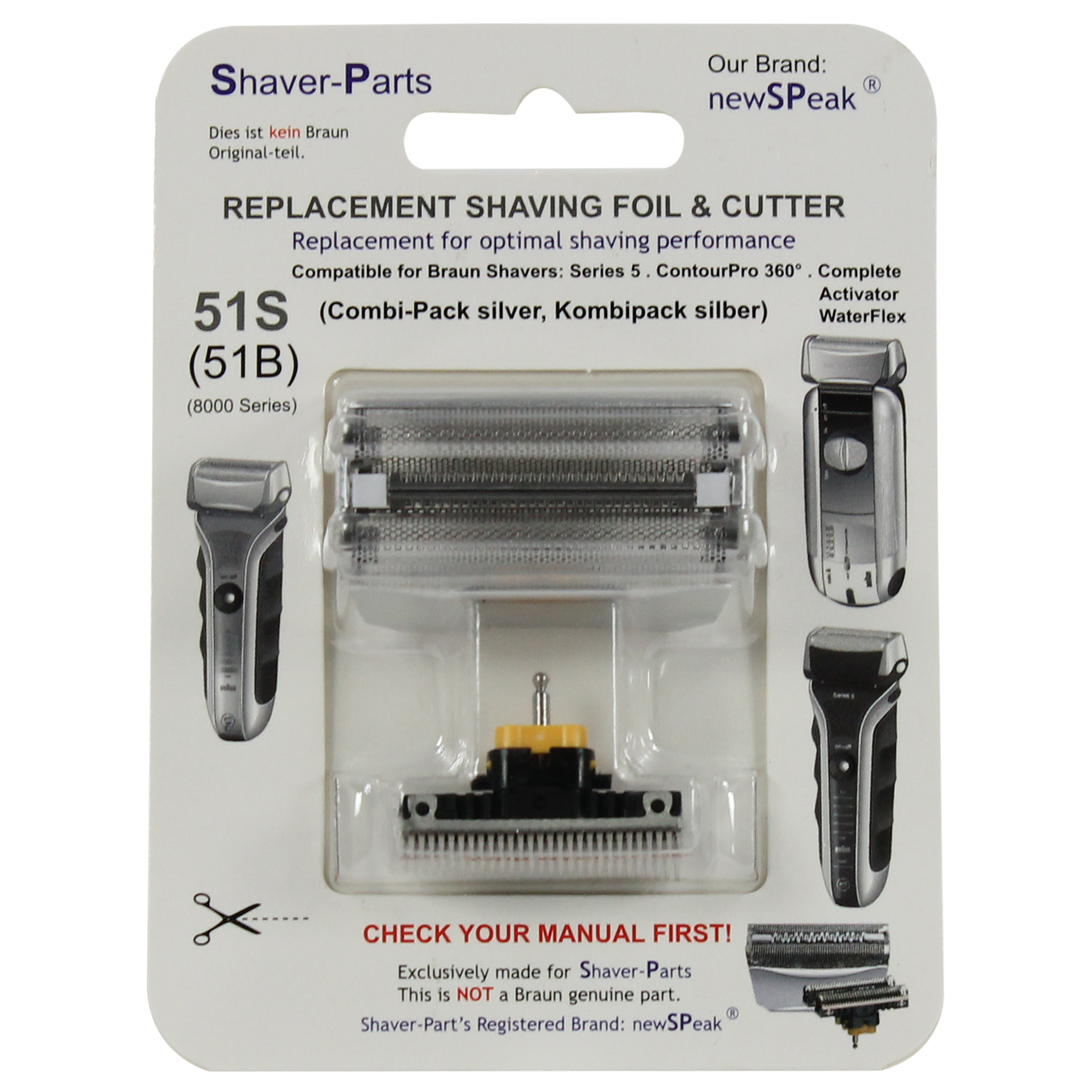 SHAVER-PARTS | Combipack 8000 Series | Zilver