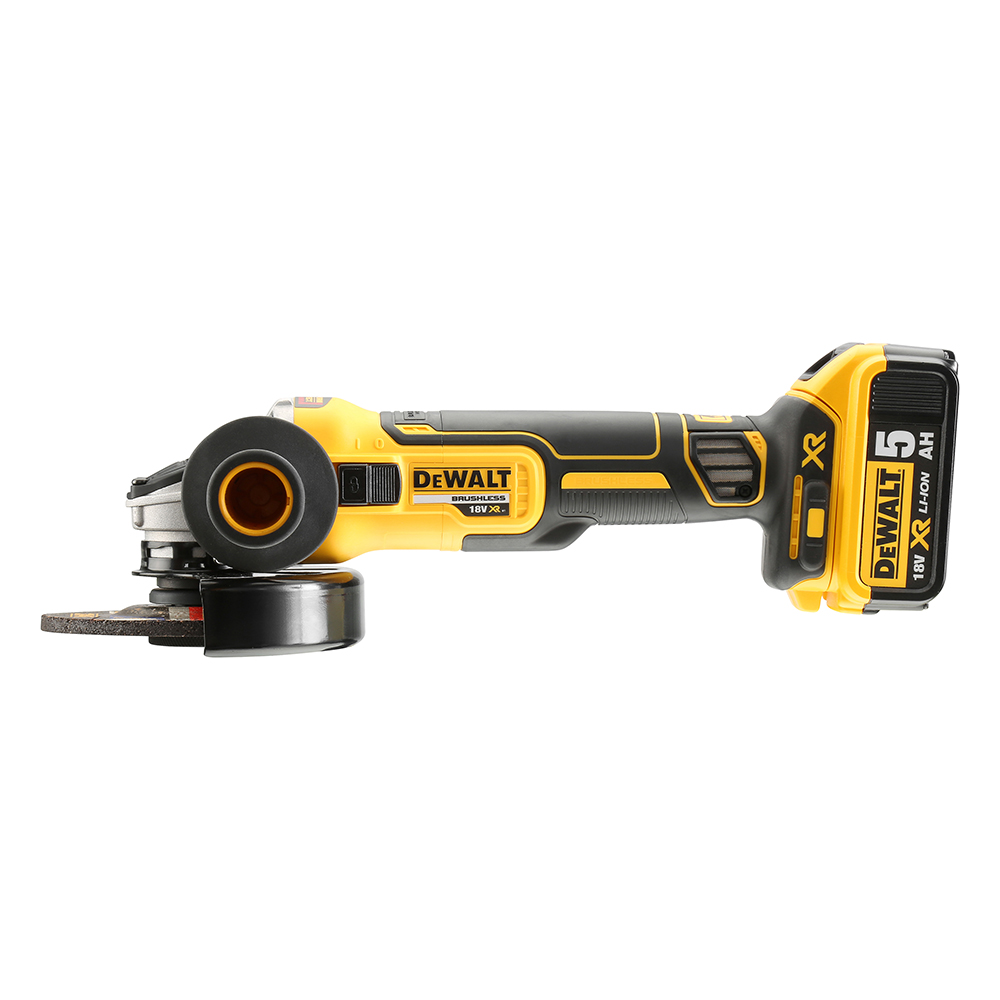 DeWalt | Accu-haakse slijpmachine | 18V | 125 mm | 3 accu's