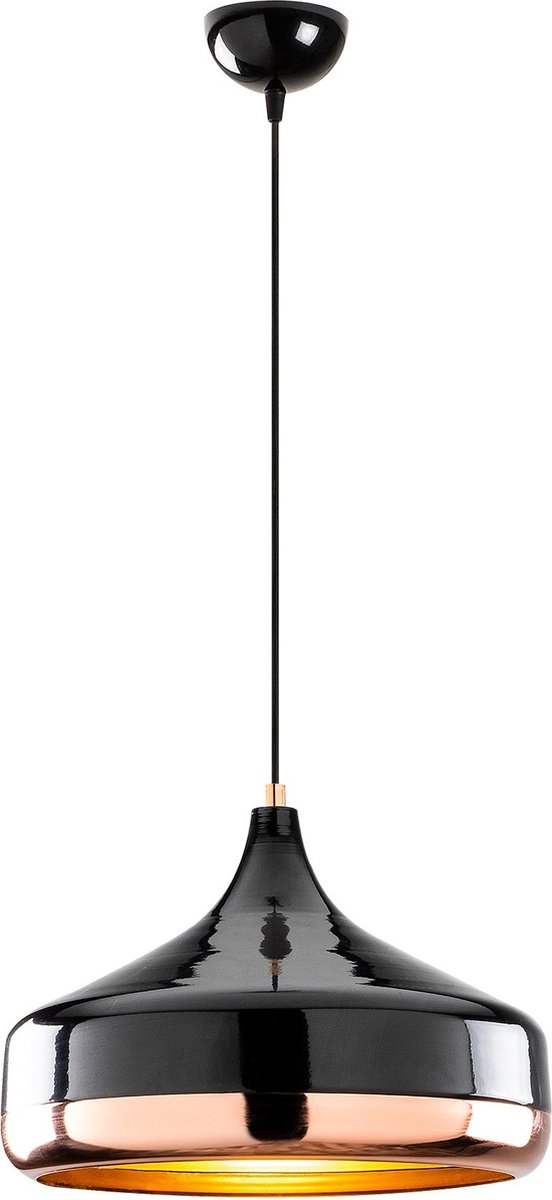 Asir | Kroonluchter | Zwart koper – 36 x 36 x 122 cm