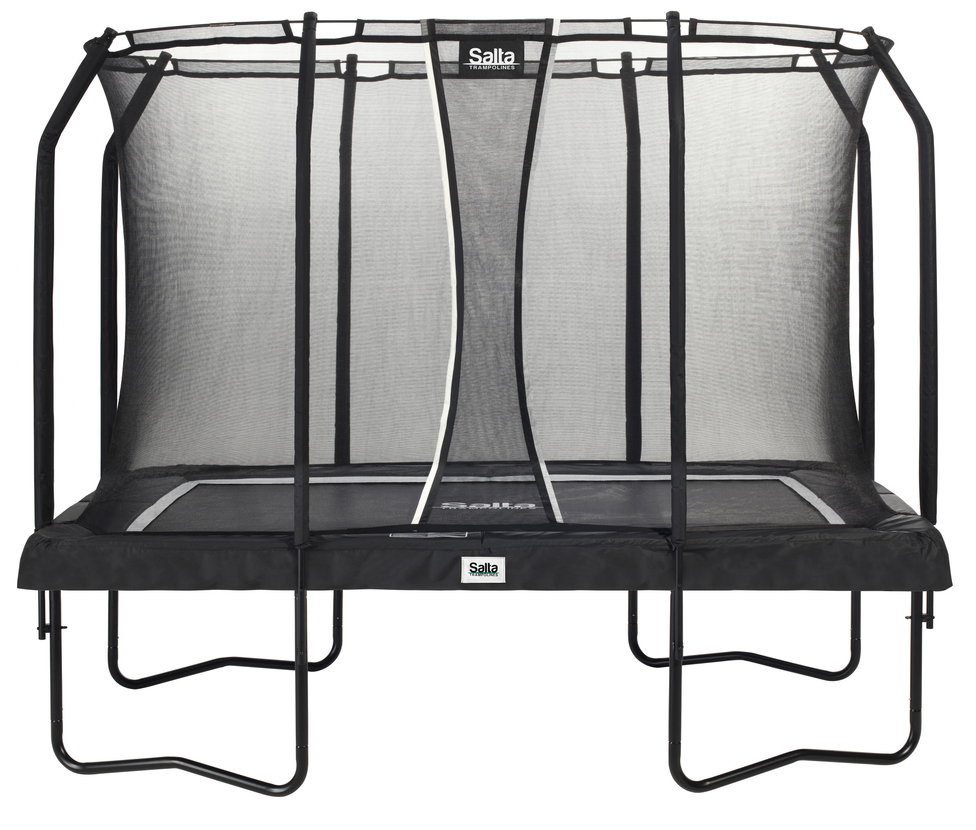 Salta | Rechthoekige Trampoline met Veiligheidsnet Premium Black Edition Antraciet 214x305cm
