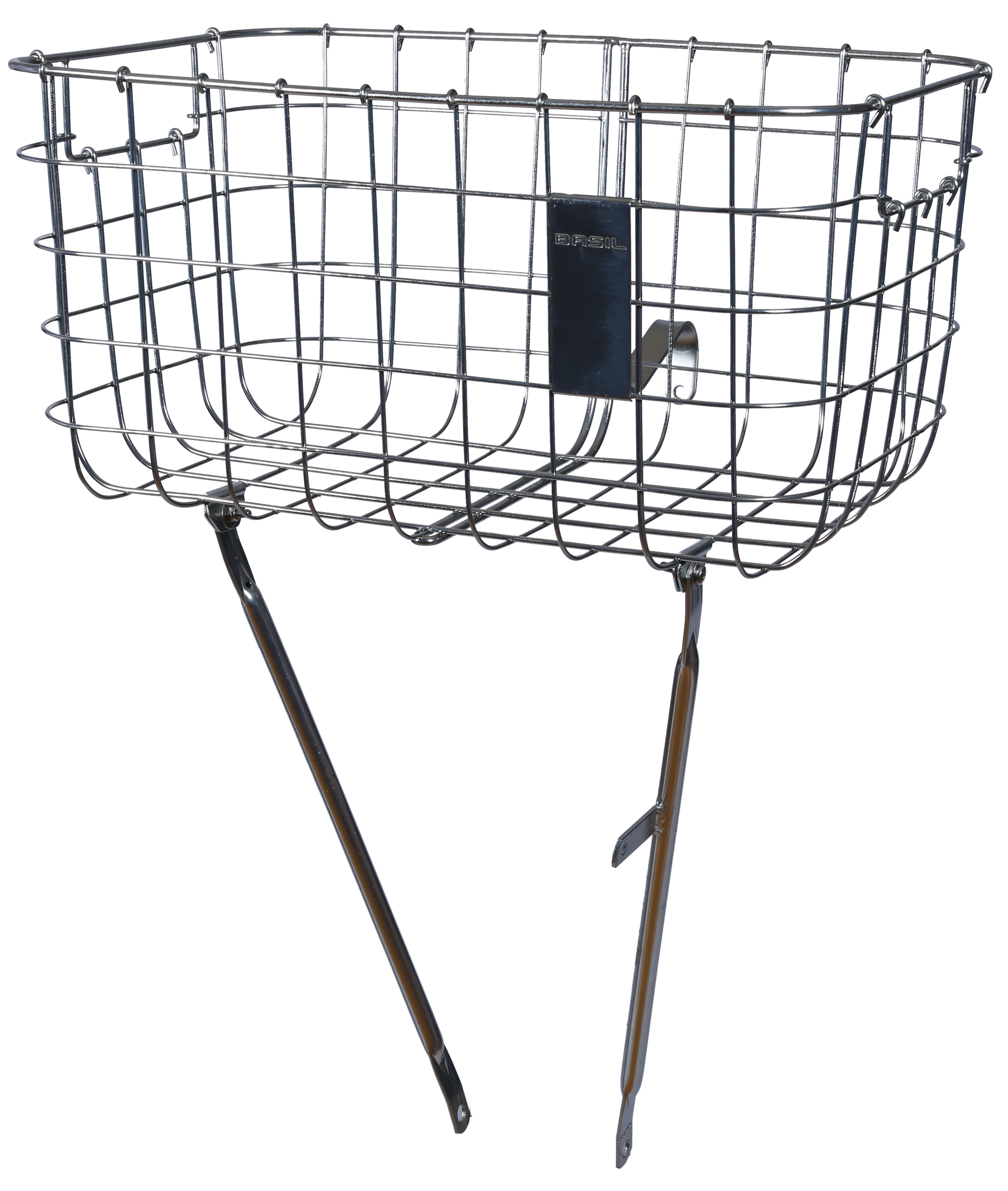 Basil | Fietsmand | 27 liter | 47 x 31 x 25 cm | Zilver