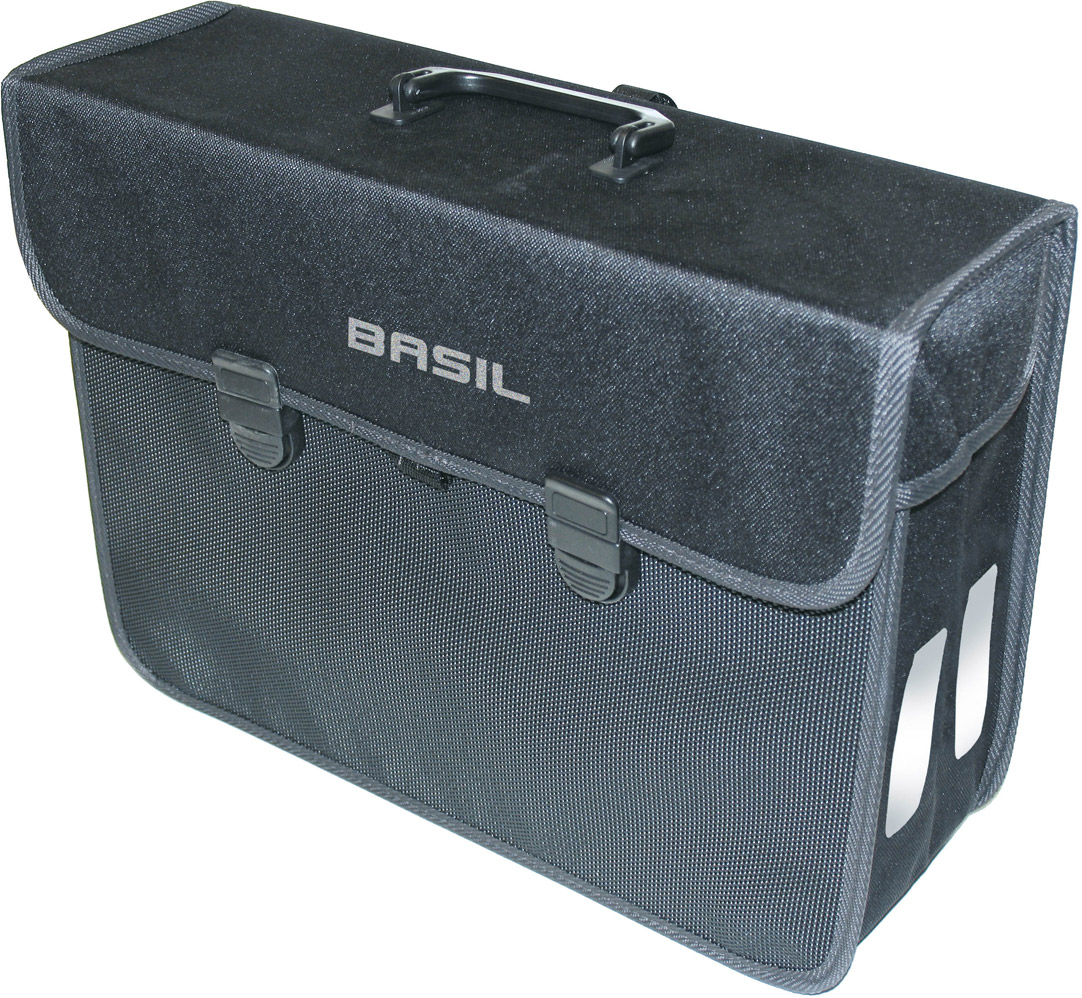 Basil | Fietstas Malaga XL | 17 liter | Zwart