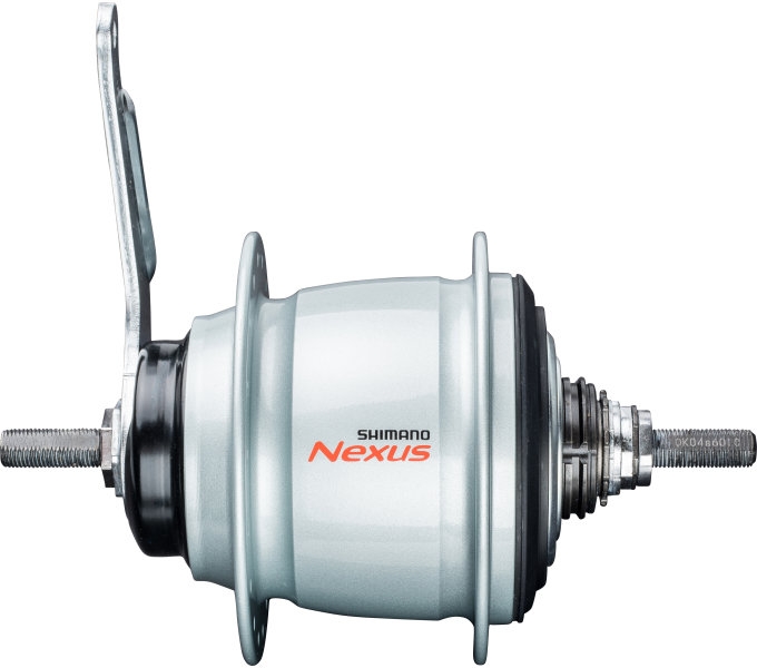 Shimano versnellingsnaaf | 8 versnellingen | terugtraprem | zilver