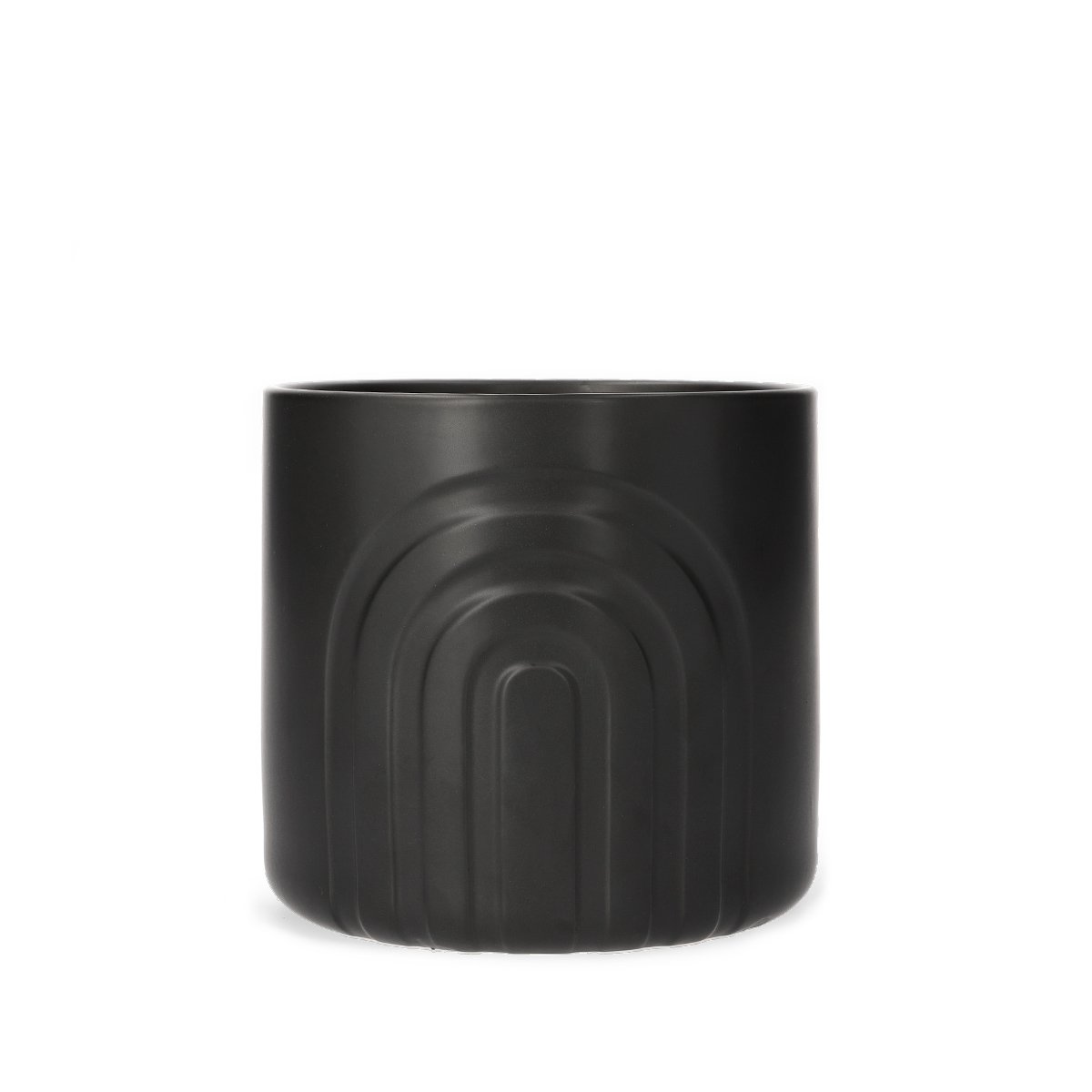 Homla SUZI Plantenpot | zwart 17x17x16 cm