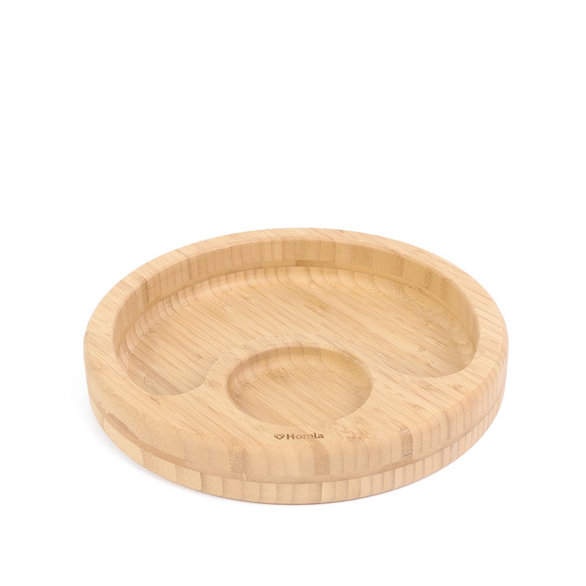 Homla | Bamboe serveerplank | Natuurlijke houten schotel voor snacks