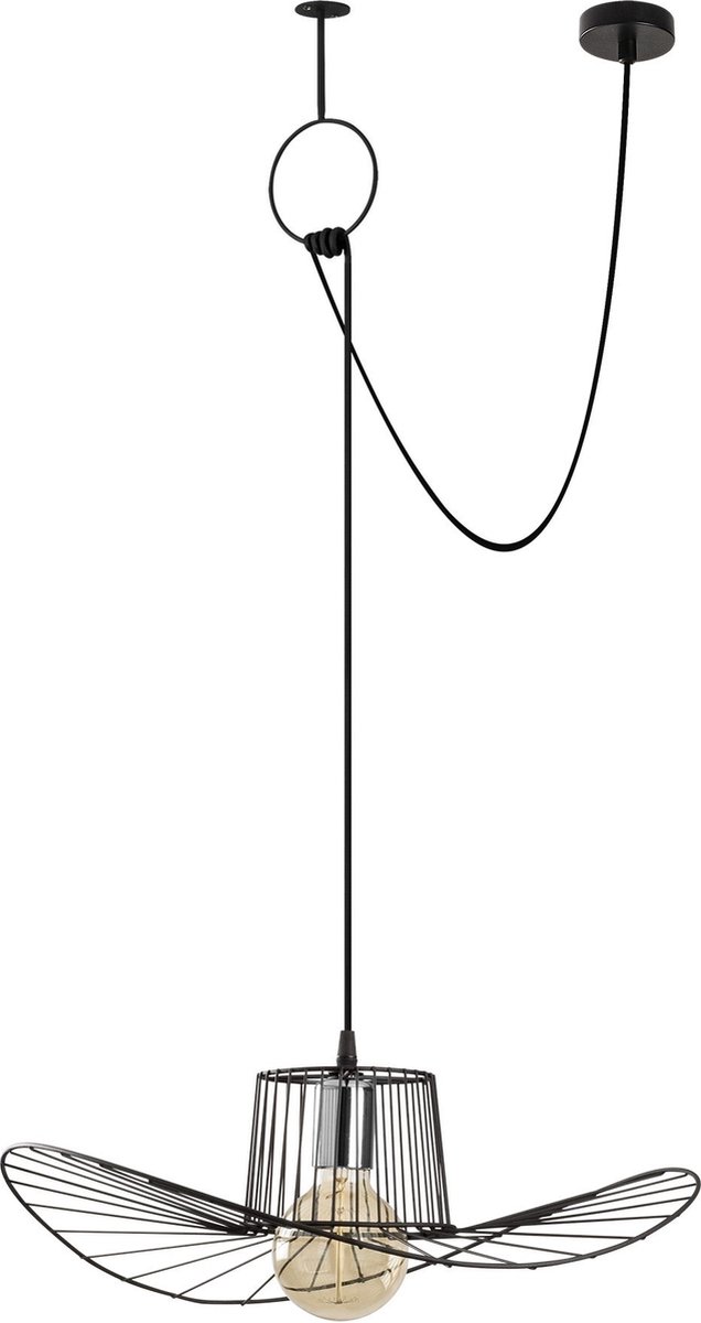 Asir | Kroonluchter | Zwart - 108 x 15 x 67 - 82 cm