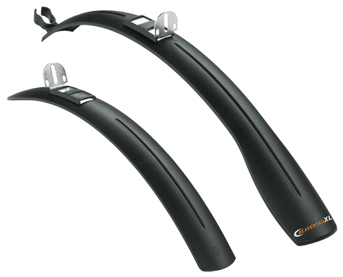 SKS | Spatbordset | 26/28 inch | Beavertail XL | PVC | Zwart