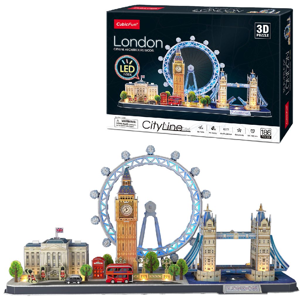 Cubic Fun 3d Puzzel City Line London LED (2010331)