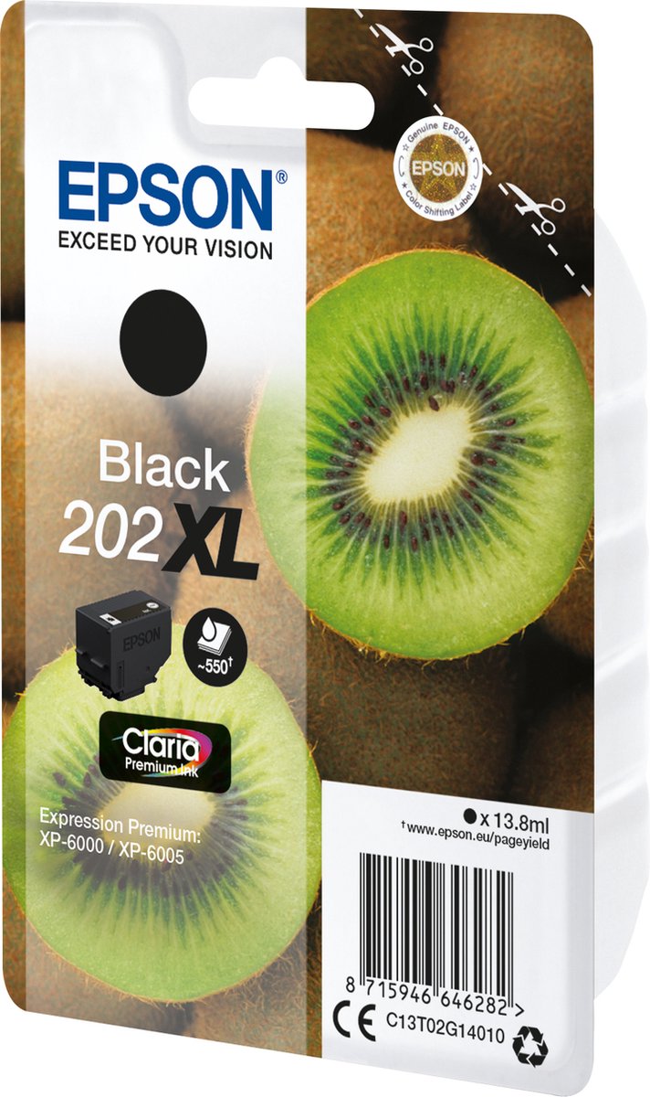 Epson | Inktpatroon | Zwart | Claria Premium 202 XL