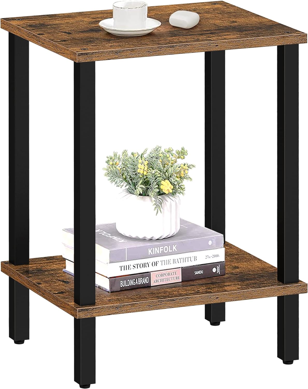 Hoppa! | Bijzettafel | 2-laags opbergplank 38 x 30 x 55 cm (B x D x H)