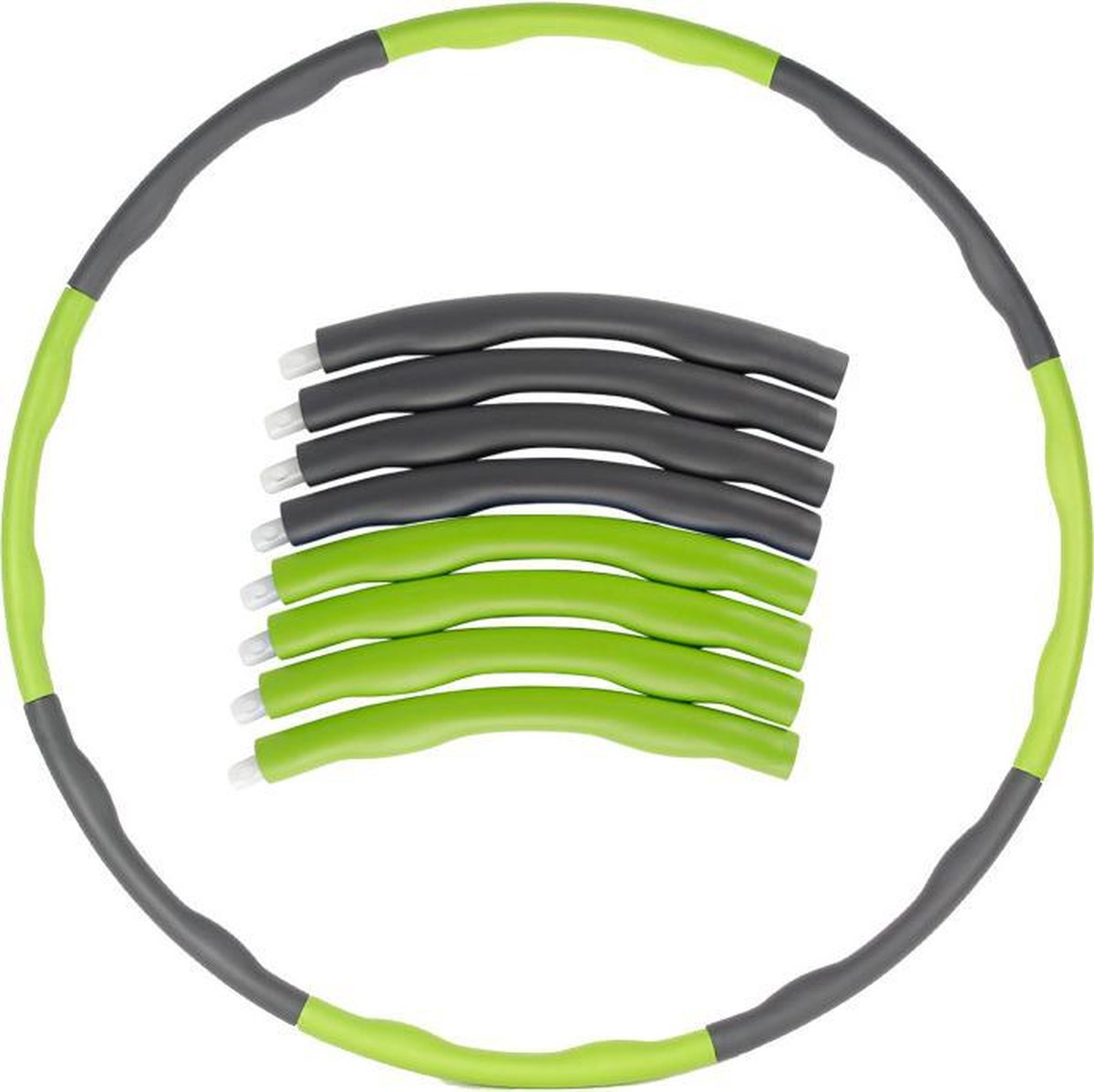 Fitness Hoelahoep | 1kg | Unisex | Groen-Grijs