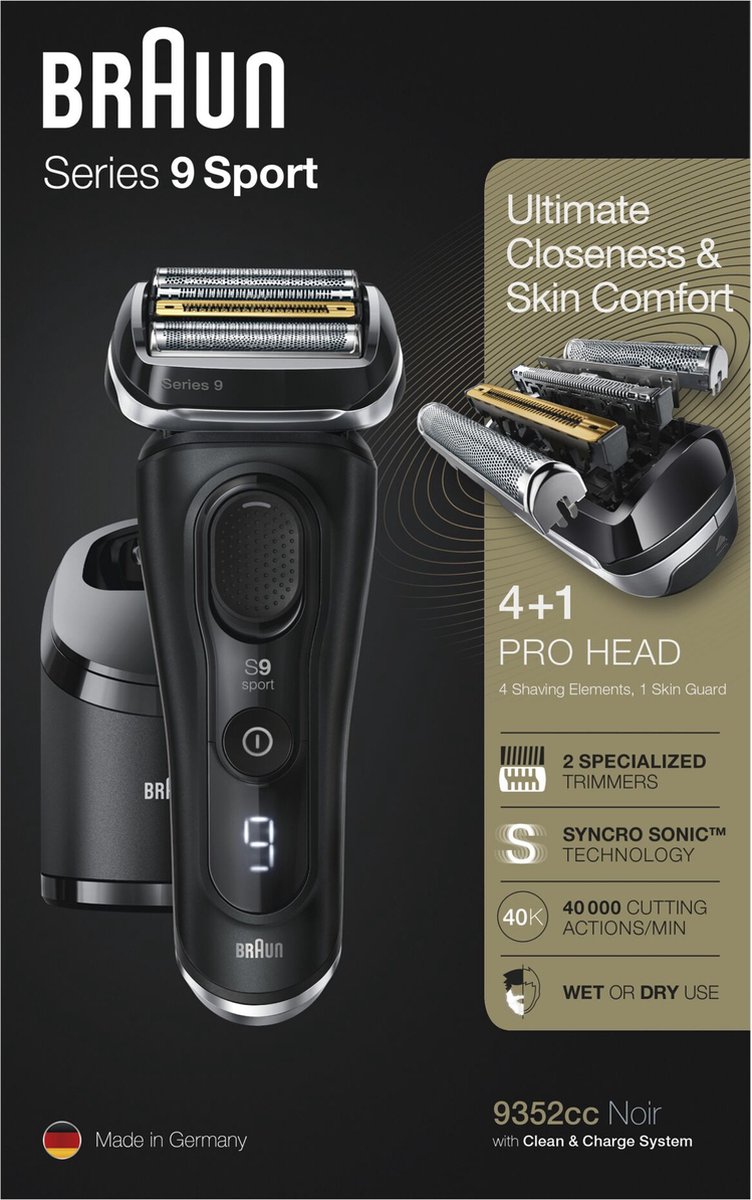 Braun | Series 9 9352cc | Systeem Sport