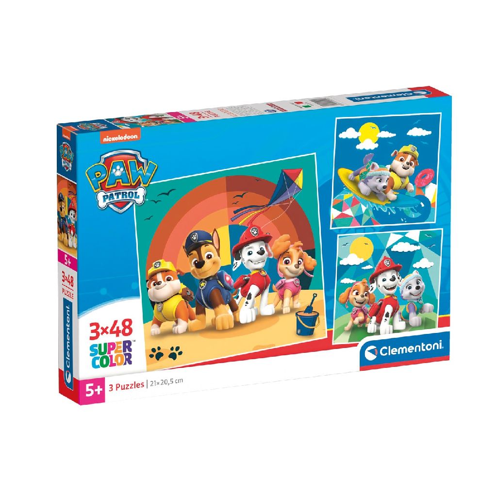 Clementoni | Paw Patrol Puzzel 3x48st. | Afmetingen 26,8 x 18,3 cm