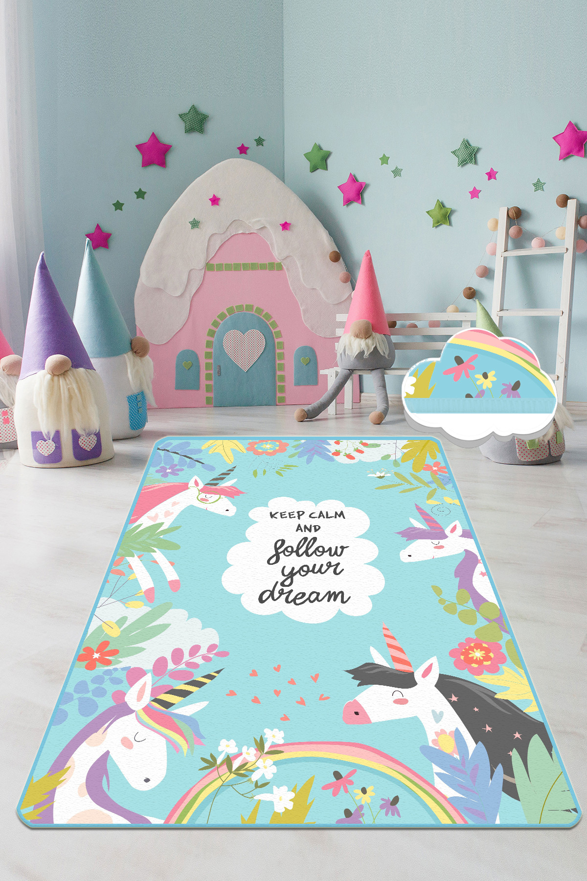 Asir Hall Tapijt (100 x 200) - Unicorn