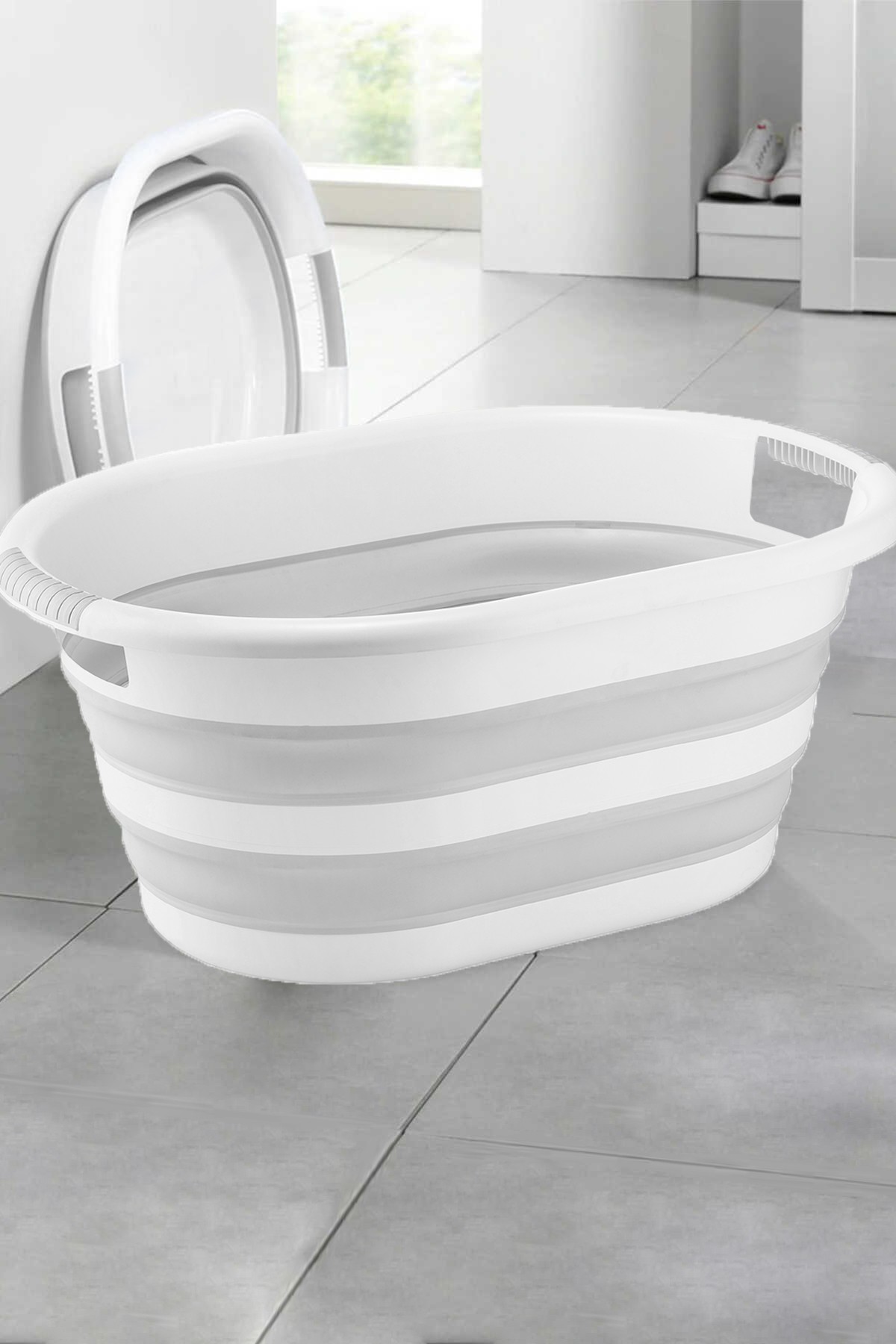 Asir - Wasmand - Grijs - 45 x 63 x 10