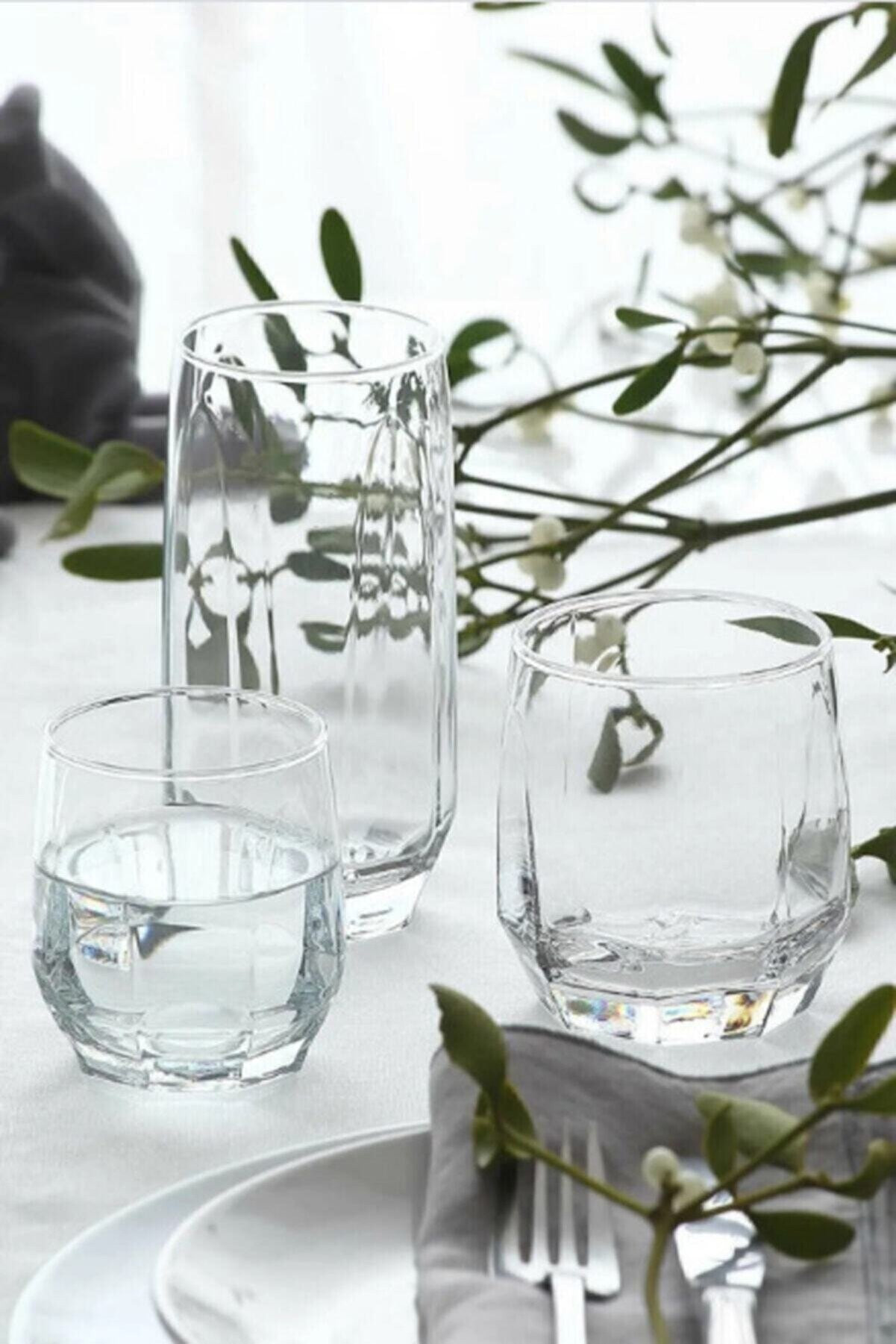 Asir Glazen set (18 stuks) - Transparant
