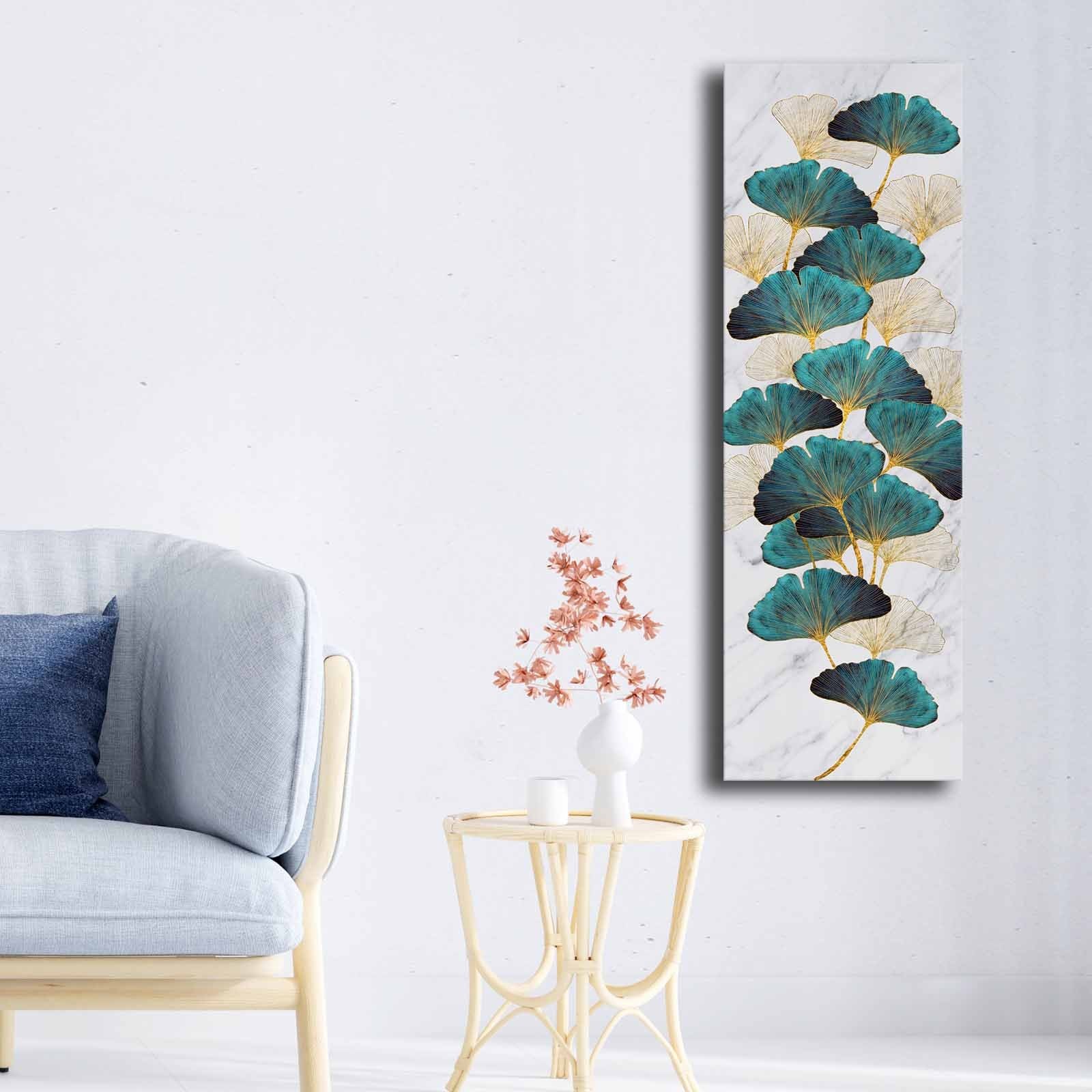 Asir | Decoratief Canvas Schilderij | Goud | 30 x 90 x 2,8 cm