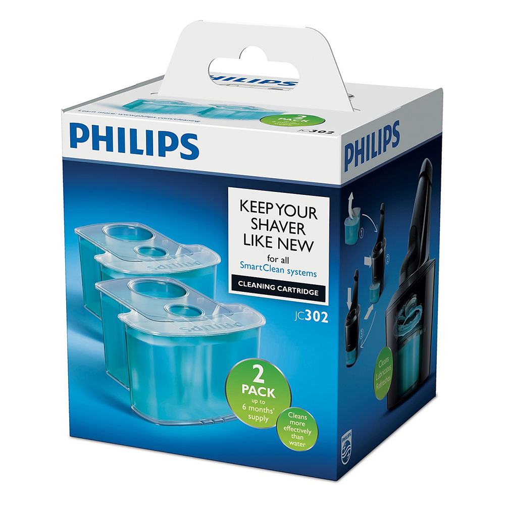 PHILIPS | JetClean Reinigingscartridge | 2 Stuks - Huidvriendelijke Formule