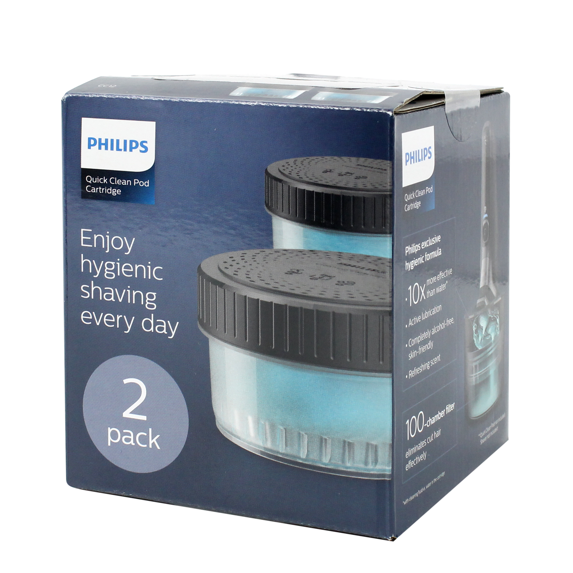 PHILIPS | Quick Clean Pod cartridge | 2 stuks - Huidvriendelijk, Alcoholvrij