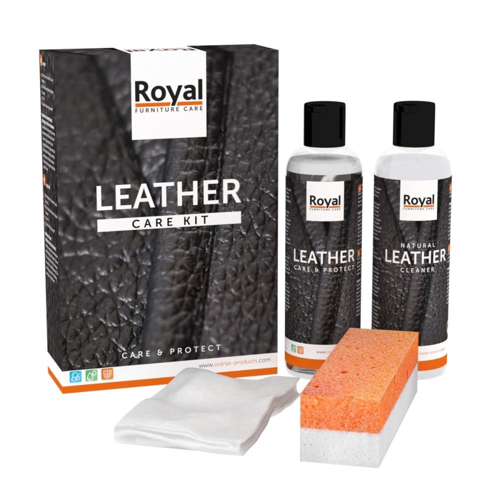 Oranje Furniture Care | Lederverzorgingsset | Maxi + Reiniger 2x250ml