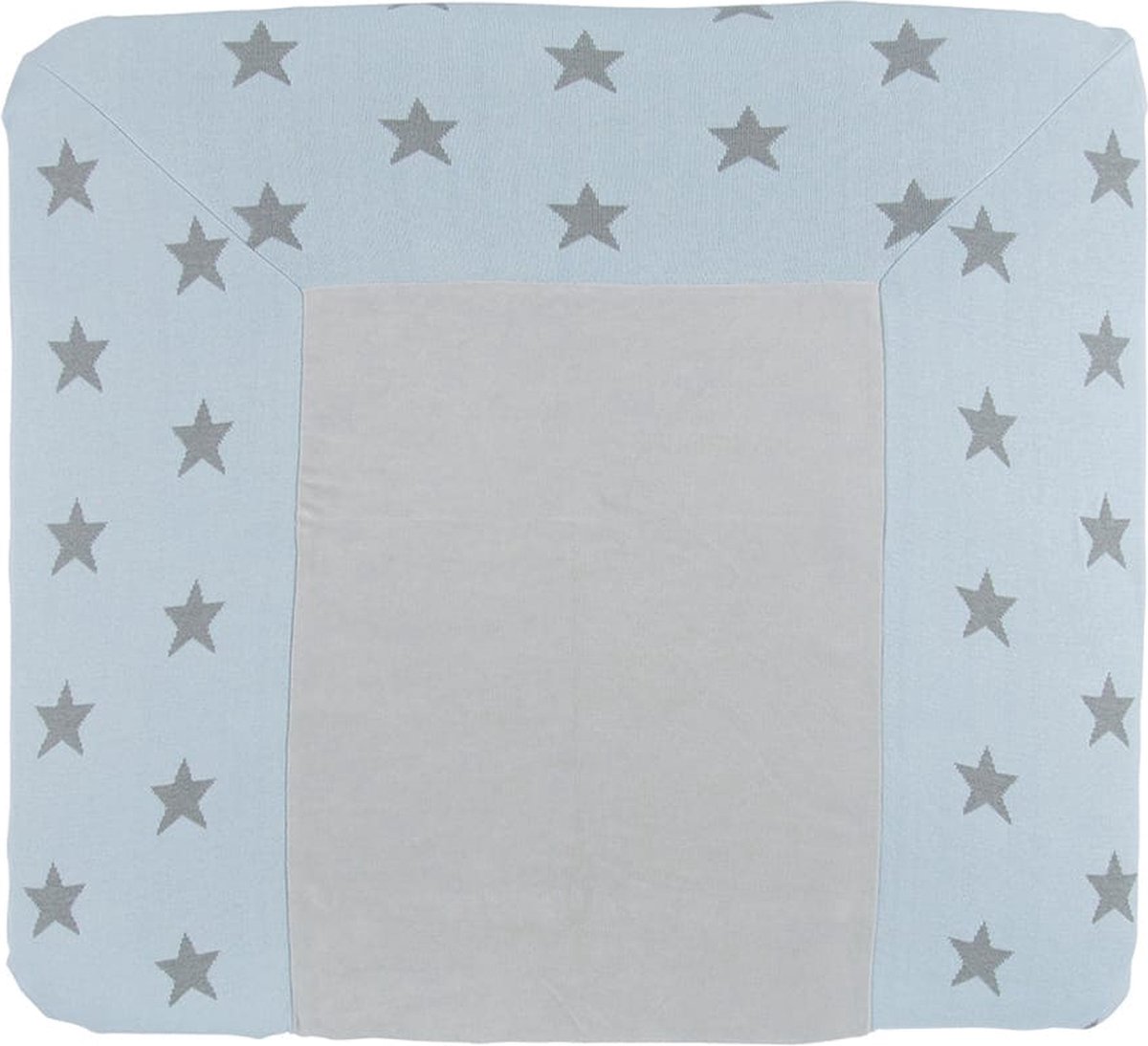 Baby’s Only | Aankleedkussenhoes | Gebreid - Sterpatroon - Antraciet/Grijs - 75x85 cm
