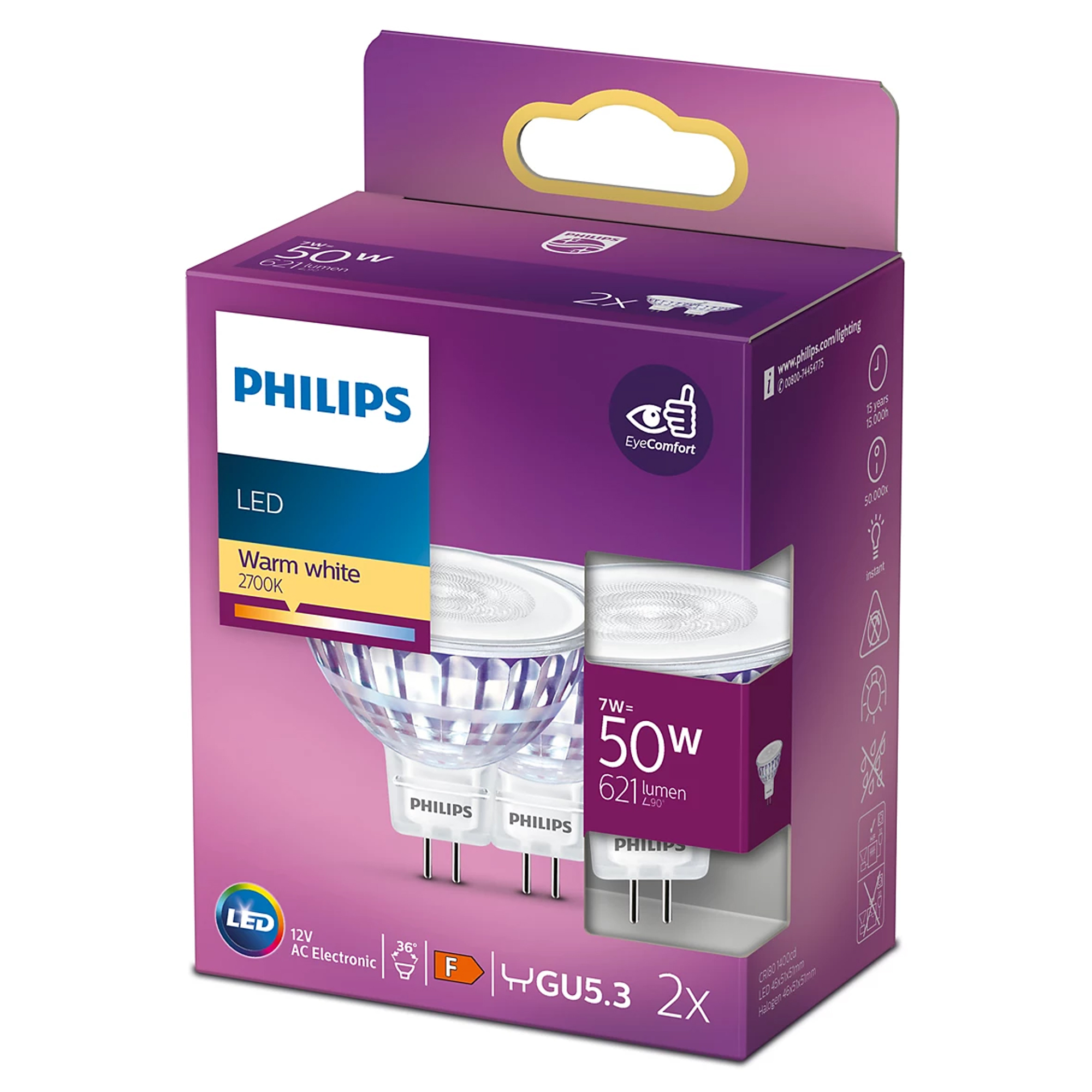 PHILIPS | Phi LED WW 36D ND 50W MR16