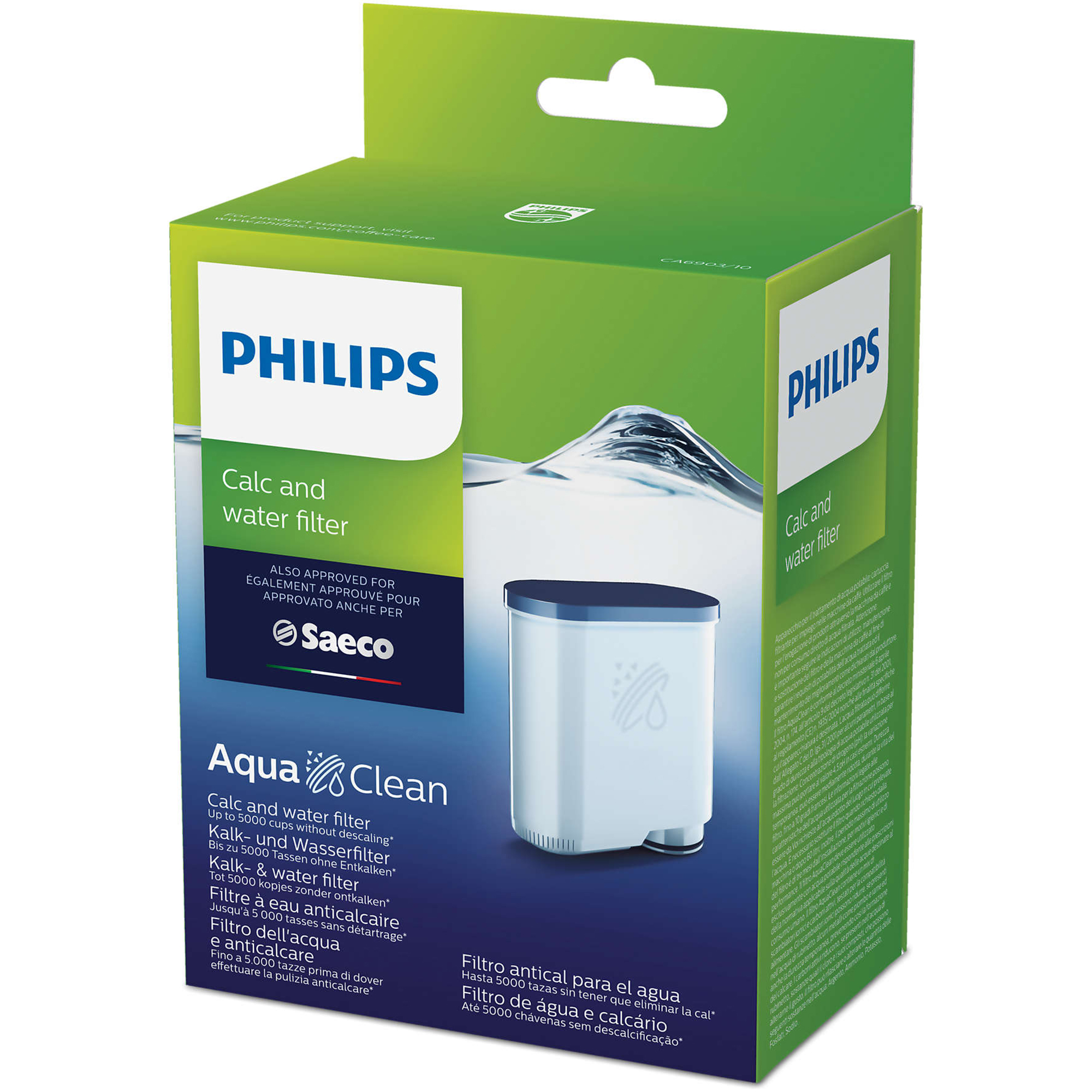 PHILIPS | Waterfilter AquaClean | Voor 5000 kopjes zonder ontkalken