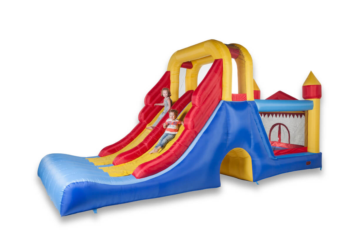 Avyna | Springkussen Double Mega Slide | 4-in-1 met dubbele glijbaan | Avyna (AVHB-SK09)