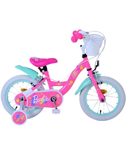 Barbie | Kinderfiets | 14 inch | Meisjes | Roze | Twee handremmen