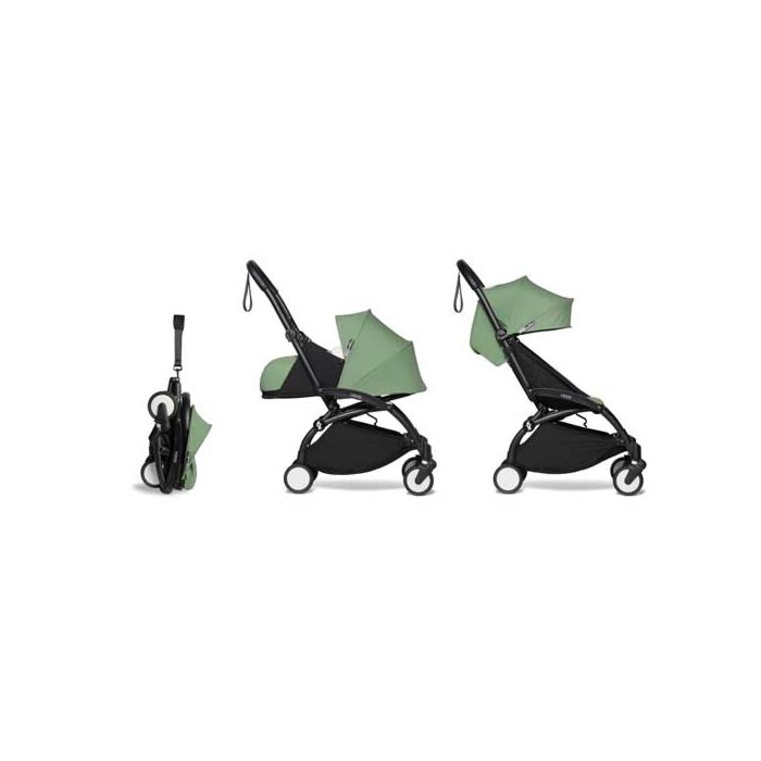 Babyzen Yoyo2 0+ 6+ Complete Buggy Pfefferminz - Schwarzes Gestell - Babyhuys.com