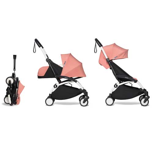 Babyzen Yoyo2 0+ 6+ Complete Buggy Ginger - Weißes Gestell - Babyhuys.com