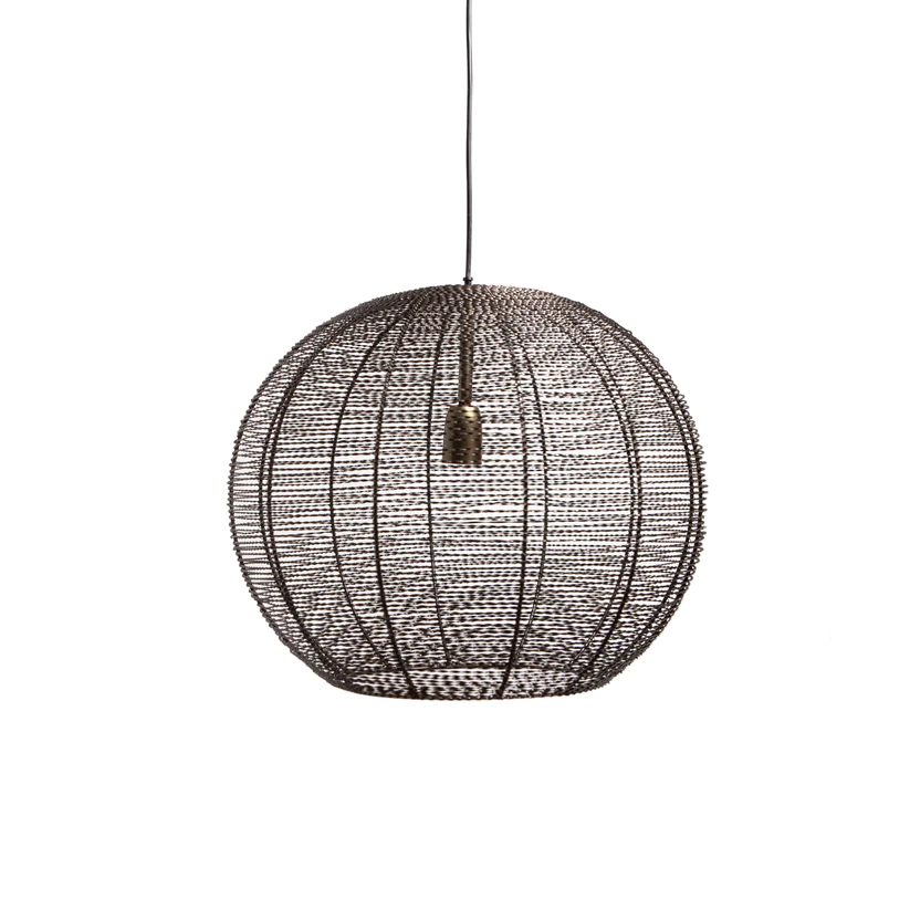 Hanglamp LUCAS Antiek Brons Ø40x28cm - 8720938439193 - Wohi.nl
