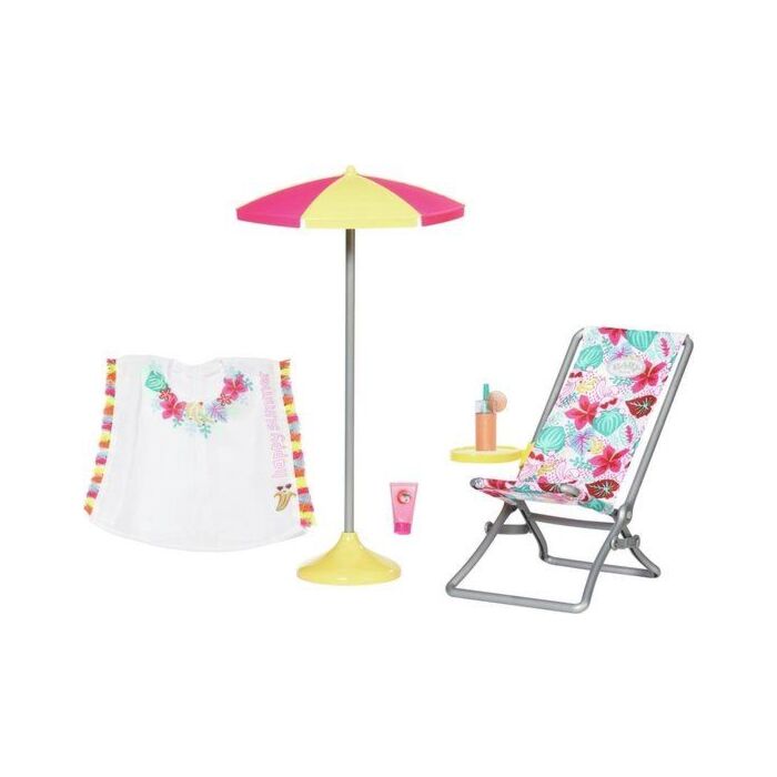 Baby Born Holiday Ligstoel Set 43 Cm | Vooraanzicht
