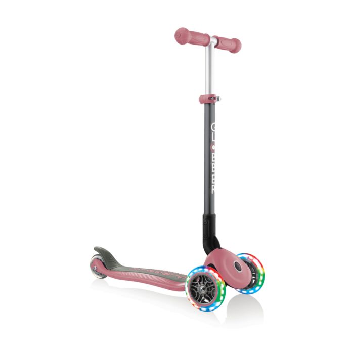 Globber Step - Primo Foldable Lights - Deep Pastel Pink - Babyhuys.com